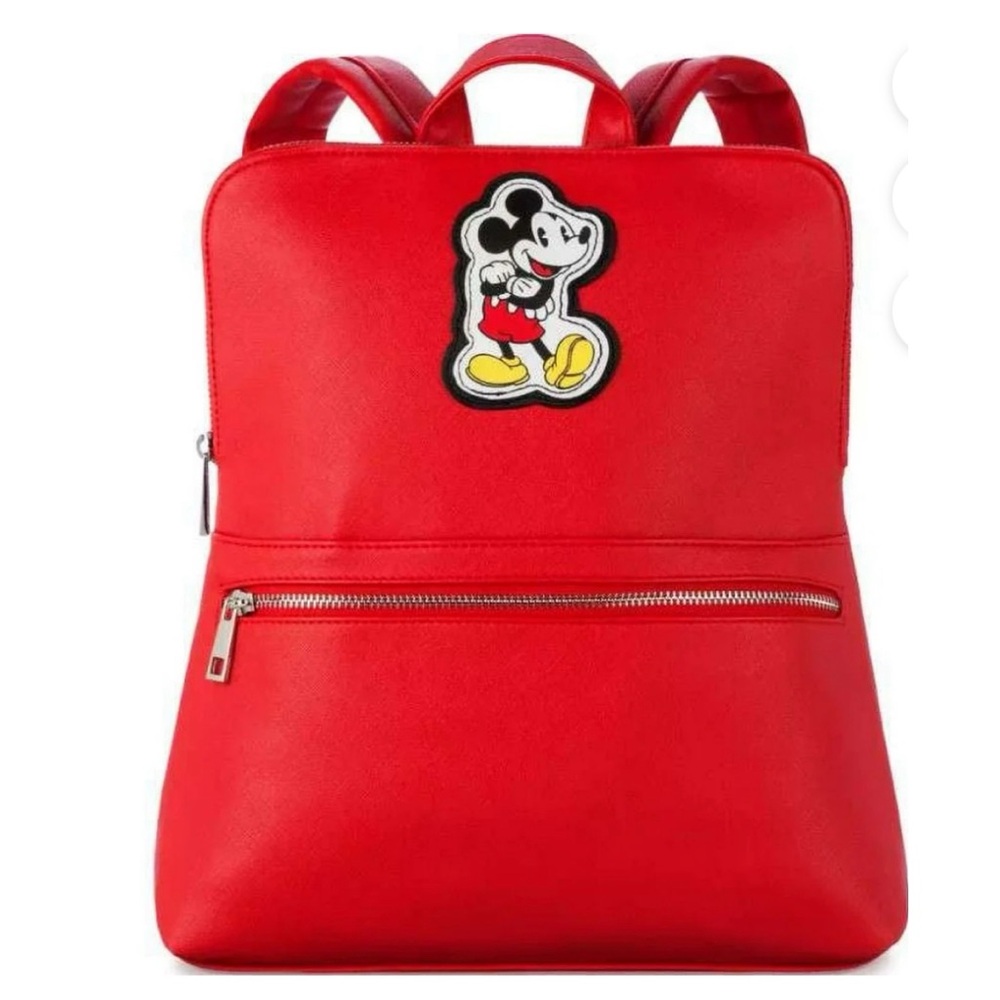Disney Mickey Mouse Faux Backpack (All Red)